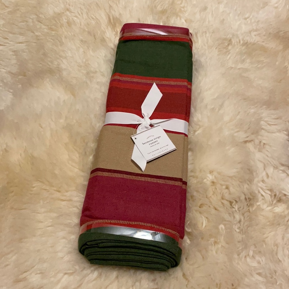Pottery Barn Hermosa Stripe Table Runner